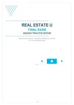 Real Estate U Final Exam 2026&sol;2027 Practice Edition &vert; 150 Original Questions with Answer Key & Rationales &vert; U&period;S&period; Core Licensing Principles &vert; Graded A&plus; &vert; Instant Download