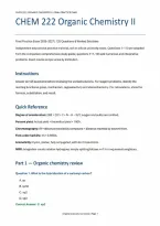 CHEM 222 Organic Chemistry II Complete Exam Prep Bundle &lpar;PDF&rpar; &vert; 2026&ndash;2027 &vert; McGill University