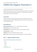 CHEM 222 Organic Chemistry II Final Exam&colon; 125 Questions & Solutions &lpar;PDF&rpar; &vert; 2026&ndash;2027 &vert; McGill University