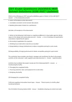 CDT Exam Questions &lpar;4&sol;2&sol;2024&rpar; With Solved Solutions 2026-2027 Updated&period;