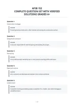 Afsb 152&NewLine;Complete Question Set With Verified&NewLine;Solutions Graded A&plus;