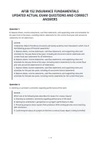 Afsb 152 Insurance Fundamentals&NewLine;Updated Actual Exam Questions And Correct&NewLine;Answers