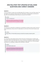 Aha Pals Post-Test Updated Actual Exam&NewLine;Questions And Correct Answers