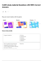 CARN study material Questions with 100&percnt; Correct Answers