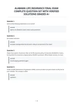 Alabama Life Insurance Final Exam&NewLine;Complete Question Set With Verified&NewLine;Solutions Graded A&plus;