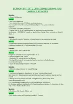 Ecpo 204 Eu Test 2 Updated Questions And&NewLine;Correct Answers