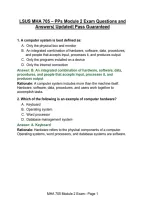 LSUS MHA 705 &ndash; PPs Module 2 Exam Questions and Answers&vert; Updated&vert; Pass Guaranteed