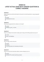 Ammo 64&NewLine;Latest Actual Exam With Verified Questions &&NewLine;Correct Answers