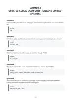 Ammo 64&NewLine;Updated Actual Exam Questions And Correct&NewLine;Answers