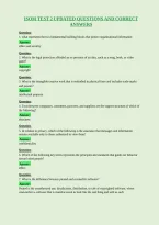 Isom Test 2 Updated Questions And Correct&NewLine;Answers