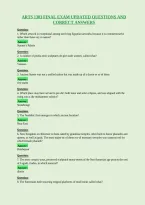 Arts 1303 Final Exam Updated Questions And&NewLine;Correct Answers