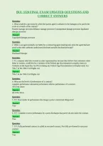 Bul 3320 Final Exam Updated Questions And&NewLine;Correct Answers