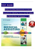 Medical Assisting&colon; Administrative & Clinical Competencies &lpar;9th Edition&rpar; By Michelle Blesi &vert; Worksheets & Answer Keys&vert; All Chapters 1&ndash;58 &vert; Latest
