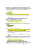 PSYC 221 Quiz 4 V2 Psychosocial Development Birth&ndash;3 & Physical Development Early Childhood Questions with Correct Answers Fall 2026 &vert; Liberty University