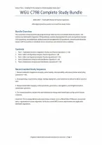 WGU C798 Telehealth System Implementation Complete Study Bundle & Practice Questions &lpar;PDF&rpar; &vert; 2026&ndash;2027 &vert; Western Governors University