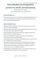 WGU C798 Telehealth SDLC Practice Questions 61&ndash;150 &lpar;PDF&rpar; &vert; 2026&ndash;2027 &vert; Western Governors University