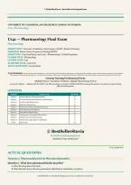UCSF U141 Pharmacology Final Exam 2026&sol;2027 &vert; 150 Verified Questions & Answers &vert; School of Nursing MEPN Prep &vert; Instant Download