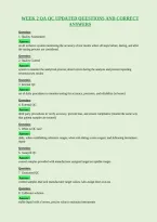 Week 2 Qa Qc Updated Questions And Correct&NewLine;Answers