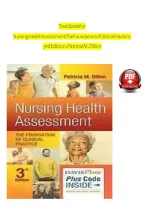 Test Bank for Nursing Health Assessment&colon; The Foundation of Clinical Practice 3rd Edition by Patricia M&period; Dillon &vert; 2026 Updated Nursing Study Guide and Practice Questions