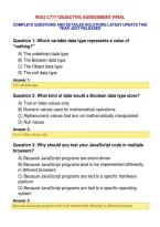 Wgu C777 Objective Assessment Final&NewLine;Complete Questions And Detailed Solutions Latest Update This&NewLine;Year Just Released