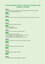 Bcba Exam Bds Modules Updated Questions And&NewLine;Correct Answers