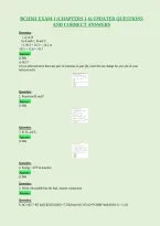 Bch361 Exam 1 &lpar;Chapters 1-6&rpar; Updated Questions&NewLine;And Correct Answers