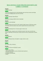 Bus2 130 Final Exam Updated Questions And&NewLine;Correct Answers