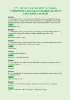 C722- Project Management&comma; Wgu &lpar;Pre&rpar;&comma;&NewLine;Terminology&comma; Equations Updated Questions&NewLine;And Correct Answers