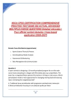NSCA CPSS EXAM NEWEST 2026&sol;2027 ACTUAL EXAM TEST BANK &vert; CERTIFIED PERFORMANCE AND SPORT SCIENTIST NSCA EXAM PREP WITH COMPLETE 550 REAL EXAM QUESTIONS AND CORRECT VERIFIED ANSWERS&sol; ALREADY GRADED A&plus; &lpar;MOST RECENT&excl;&excl;&rpar;