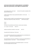 Econ 261 Exam Study Guide 2026&sol;2027 &vert; Economics Practice Questions&comma; Test Prep & Exam Review