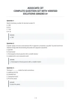 Associate Cet&NewLine;Complete Question Set With Verified&NewLine;Solutions Graded A&plus;&NewLine;