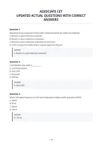 Associate Cet&NewLine;Updated Actual Questions With Correct&NewLine;Answers
