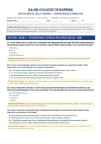 NUR 256 Mental Health Exams 1&comma; 2&comma; 3 & 4 Combined Fall 2026 &vert; Galen College of Nursing &vert; 150 Questions with Correct Answers & Detailed Rationales