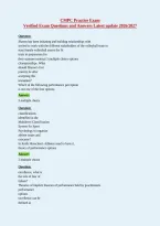 CMPC Practice Exam&NewLine;Verified Exam Questions and Answers Latest update 2026&sol;202