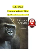 Test Bank for Evolutionary Analysis&comma; 5th Edition by Jon C&period; Herron and Scott Freeman&NewLine;