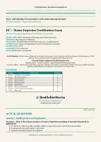 DC Home Inspector Certification Exam 2026&sol;2027 &vert; 150 Verified Questions & Answers &vert; DLCP District of Columbia License Prep &vert; Instant Download