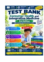 Test Bank for Consumer Health and Integrative Medicine&comma; 3rd Edition By Linda Baily Synovitz and Karl L&period; Larson&comma; Comprehensive Examination Questions Graded&plus;&period;pdf&NewLine;&NewLine;