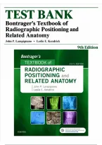 Test Bank for Bontrager&rsquo;s Textbook of Radiographic Positioning and Related Anatomy&comma; 9th Edition by John Lampignano & Leslie E&period; Kendrick &vert;All Chapters 1 - 20 Covered &vert; Anatomy&comma; Imaging Principles & Positioning Techniques Prep &vert; Updated 2026&sol;2027 Test Bank 