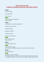 CMPC Exam study Guide&NewLine;Verified Exam Questions and Answers Latest update 2026&sol;2027