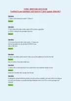 CMSC DRIVERS ED EXAM&NewLine;Verified Exam Questions and Answers Latest update 2026&sol;2027