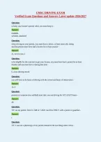CMSC DRIVING EXAM&NewLine;Verified Exam Questions and Answers Latest update 2026&sol;2027