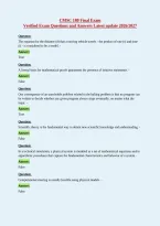 CMSC 180 Final Exam&NewLine;Verified Exam Questions and Answers Latest update 2026&sol;2027