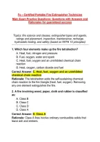 Fe &ndash; Certified Portable Fire Extinguisher Technician&NewLine;Main Exam Practice Questions&colon; Questions with Answers and Rationales for guaranteed success&NewLine;