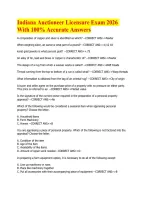 Indiana Auctioneer Licensure Exam 2026 With 100&percnt; Accurate Answers 