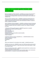 Emg-Ncs Exam Questions And Answers