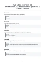Avid Media Composer 101&NewLine;Latest Actual Exam With Verified Questions &&NewLine;Correct Answers