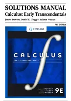 Solutions Manual for Calculus Early Transcendentals&comma; 9th Edition by James Stewart&comma; Daniel K&period; Clegg & Saleem Watson &vert; Derivatives&comma; Integrals & Infinite Series Solutions &vert;  Updated 2026&sol;2027 Solutions Manual Exam Resource