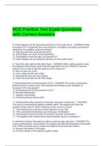 NCE Practice Test Exam Questions with Correct Answers