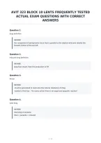 Avit 323 Block 10 Lents Frequently Tested&NewLine;Actual Exam Questions With Correct&NewLine;Answers&NewLine;