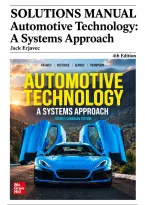 Solution Manual For Automotive Technology&comma; A Systems Approach&comma; 4th Canadian Edition by Jack Erjavec &vert; Engines&comma; Electrical Systems & Diagnostics Prep &vert;  Updated 2026&sol;2027 Solutions Manual Exam Resource&NewLine;